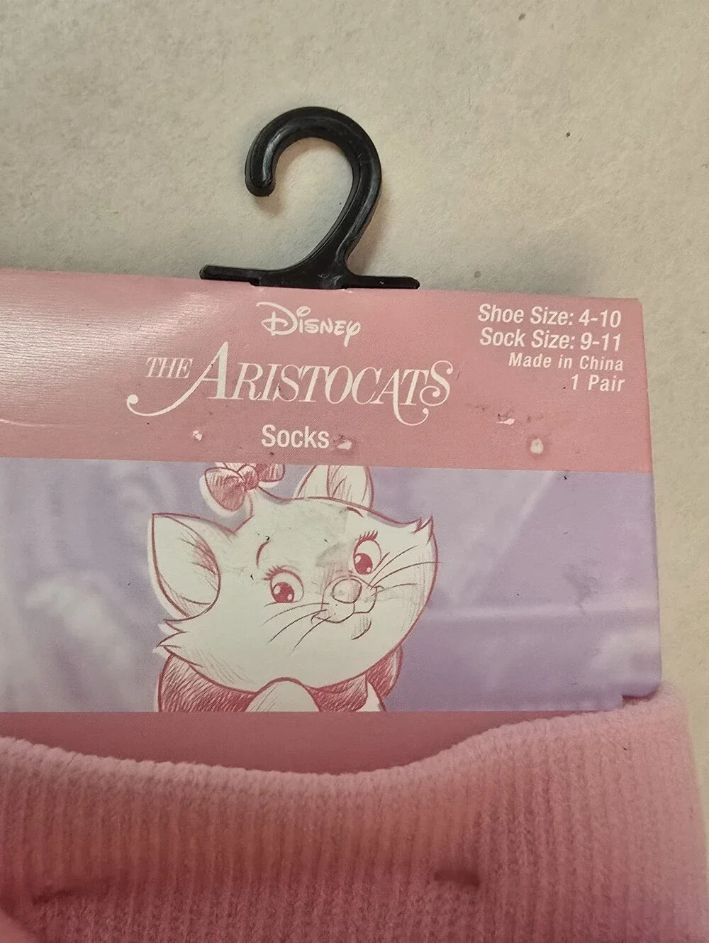 Hot Topic Disney's Aristocats Plush Bow Mismatch Knee- High Socks Marie Berlioz